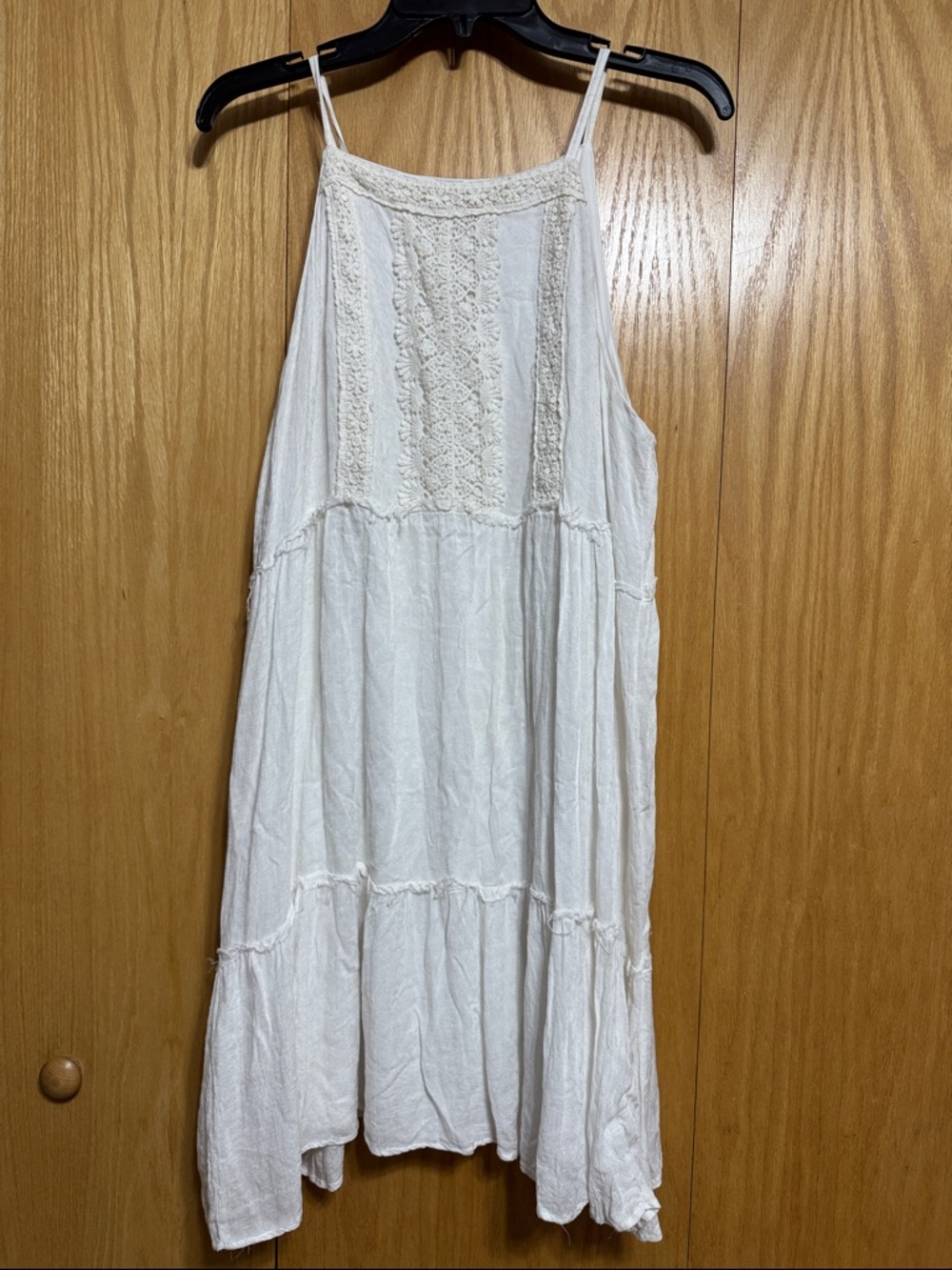 Xhilaration White Crochet Bodice Sundress